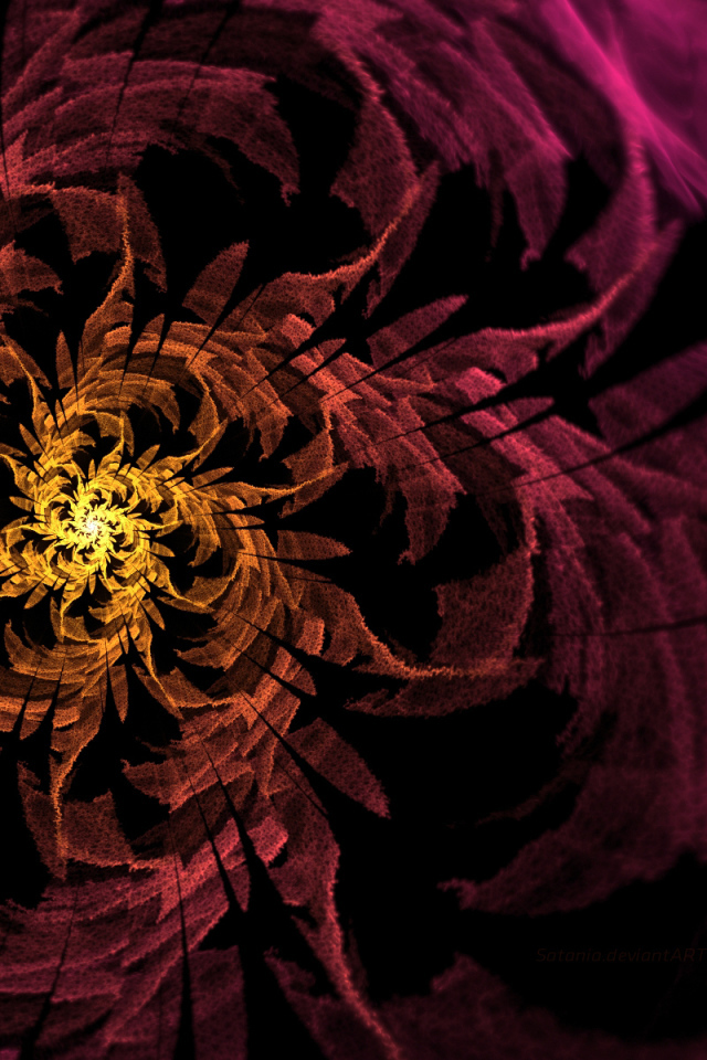 Спиральный цветок