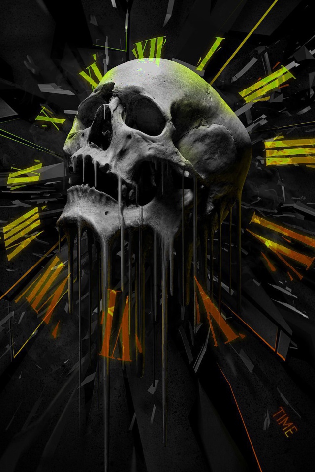 Часы с черепом