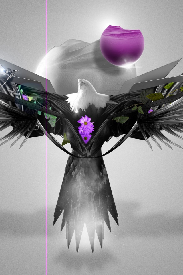 Абстрактный символ из птицы