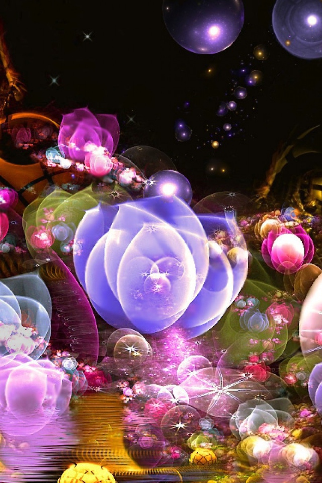 Абстракция с пузырями