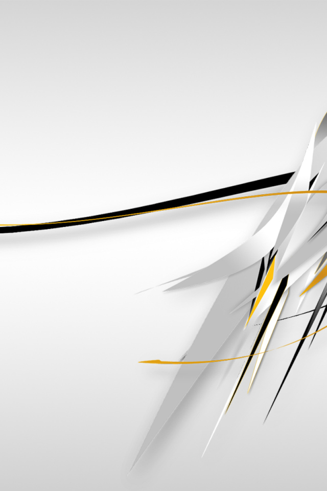 Черная и желтая линия