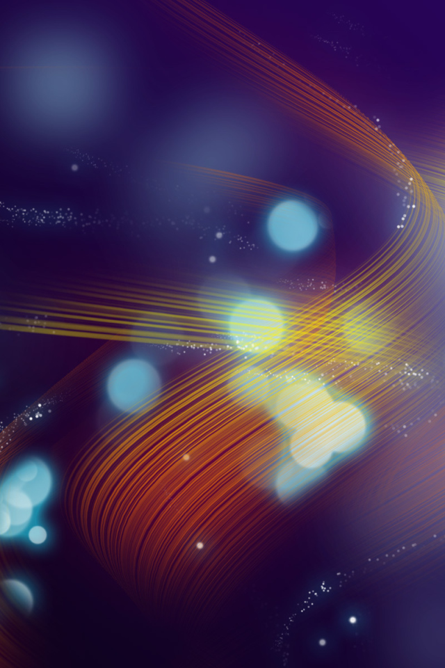 Волнистые линии на синем фоне