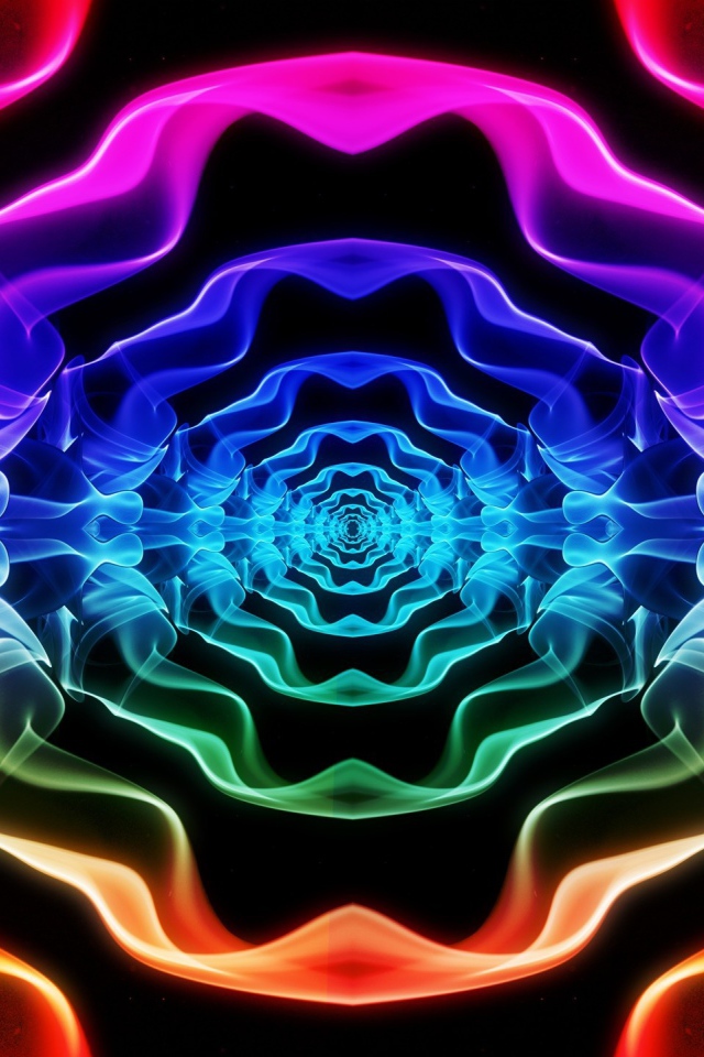 Абстрактный цветной тоннель