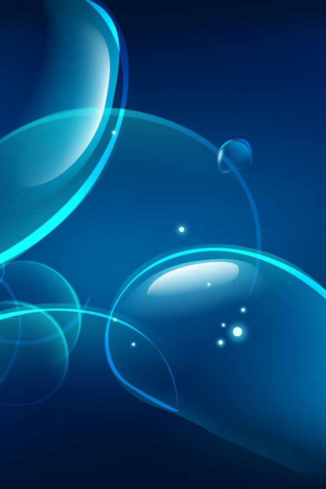 Пузыри на синем фоне