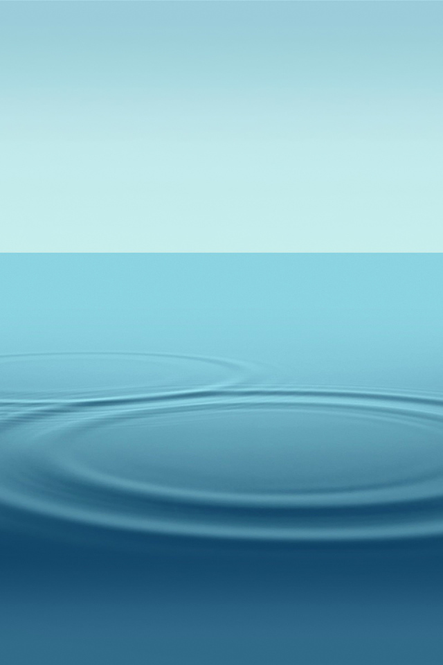 Круги на синей воде