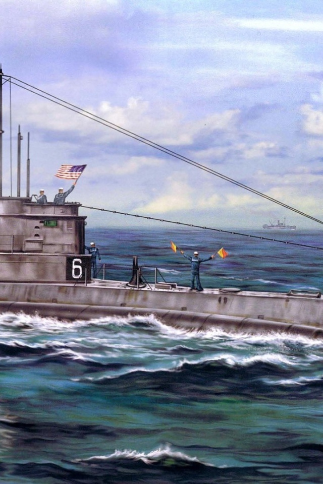 Взрыв у борта подводной лодки