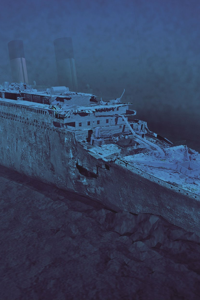 Обломки Титаника на дне
