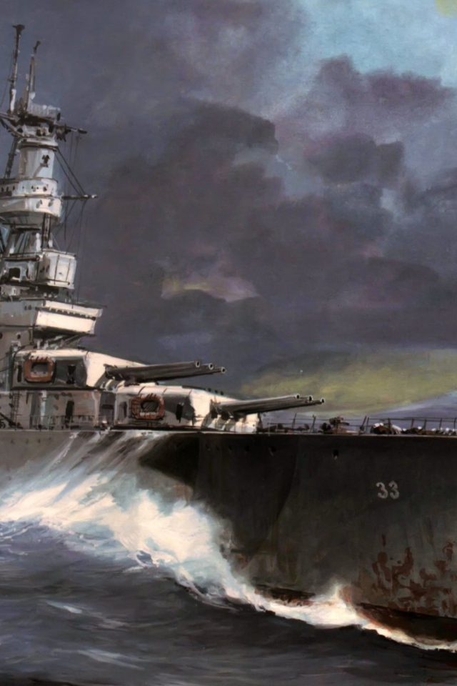 Американский боевой корабль