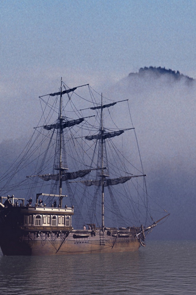 Парусники в тумане