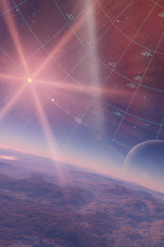 Координатная сетка в космосе