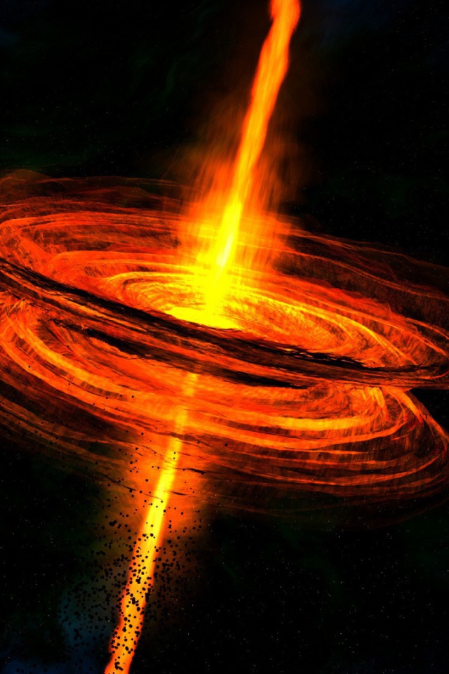 Огненная воронка в космосе