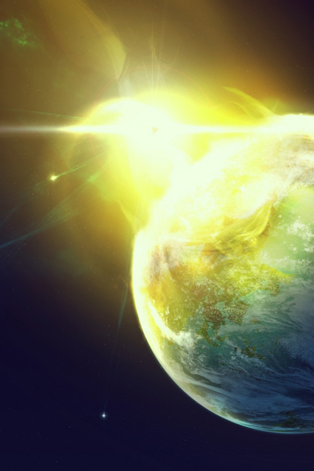 Огненный всплеск на планете