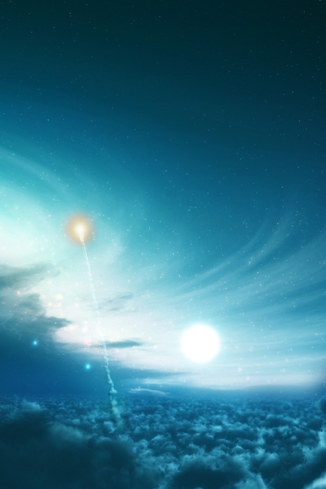 Вспышка в облаках