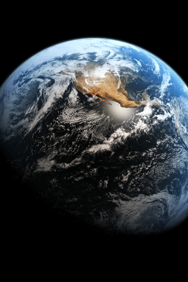 Планета Земля в космосе