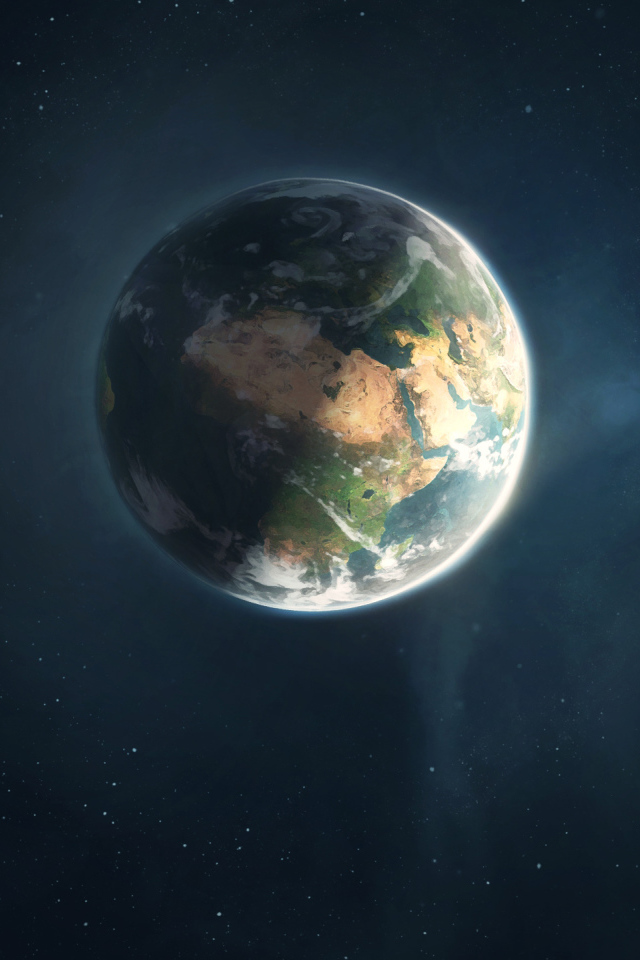 Планета земля среди звезд