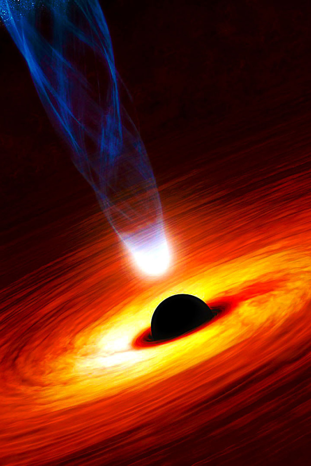 Притяжение черной дыры