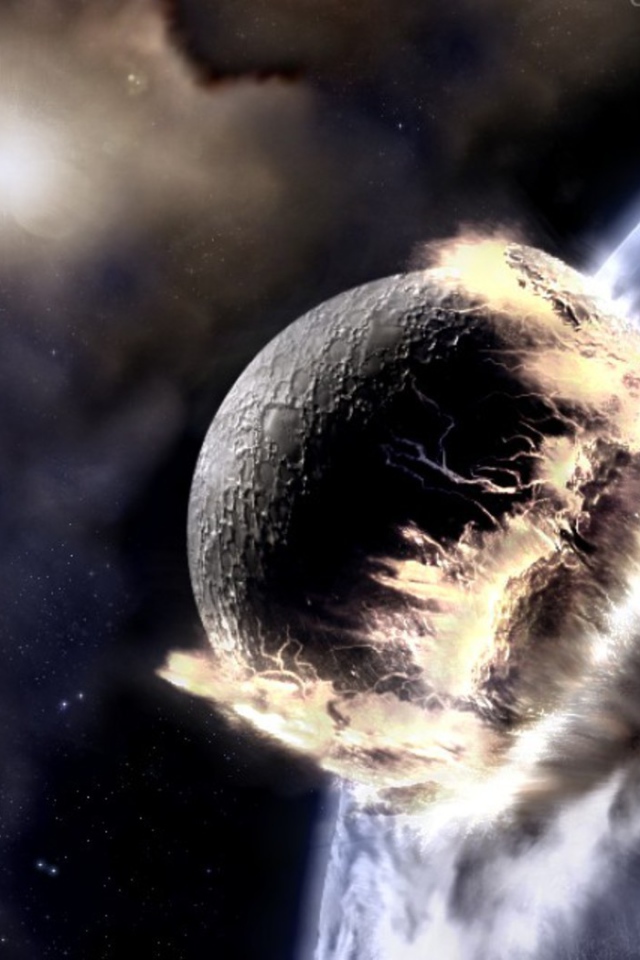 Столкновение двух планет