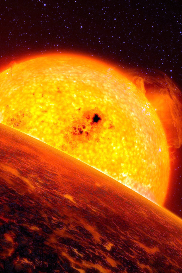 Планета близко от солнца