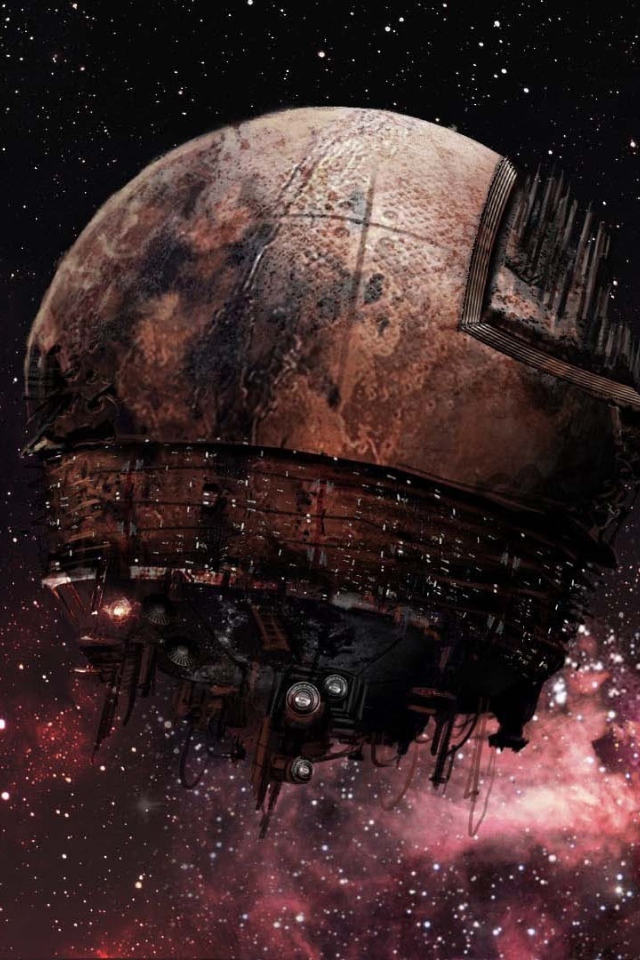 Космический корабль около Сатурна