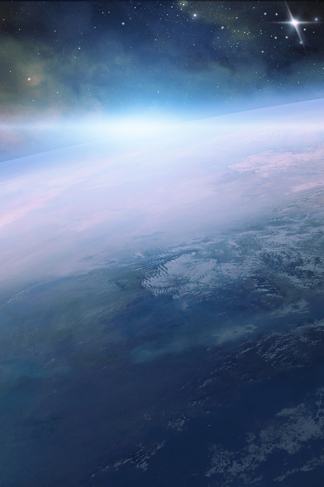 След космического корабля