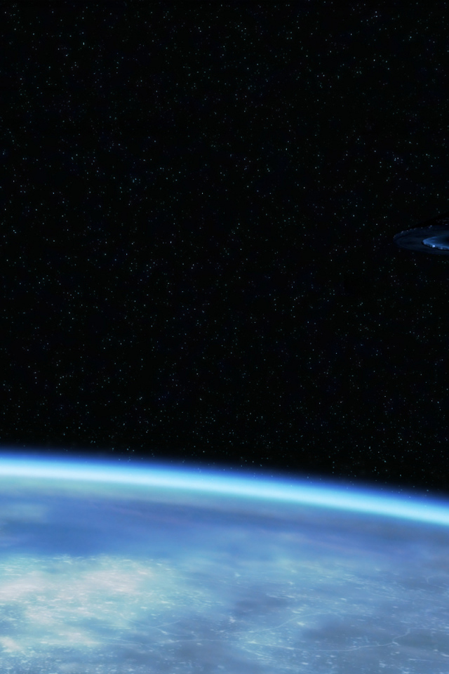 Космическая станция над планетой