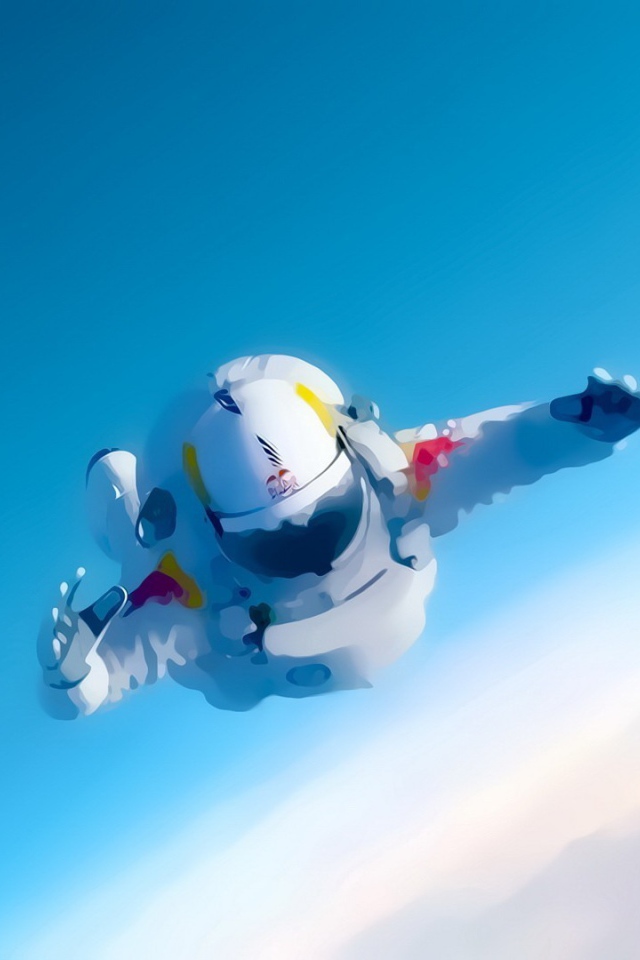 Астронавт падает на землю