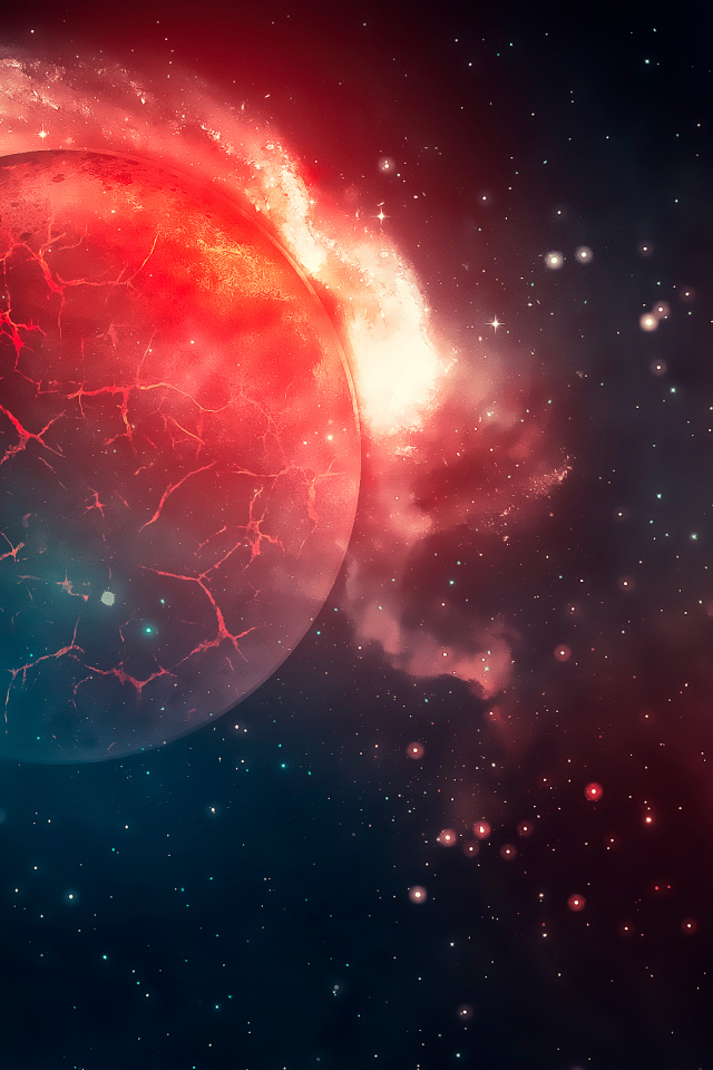 Трещины на поверхности планеты