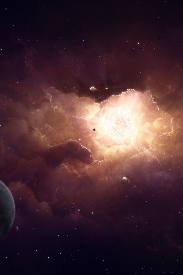 Планета в космосе