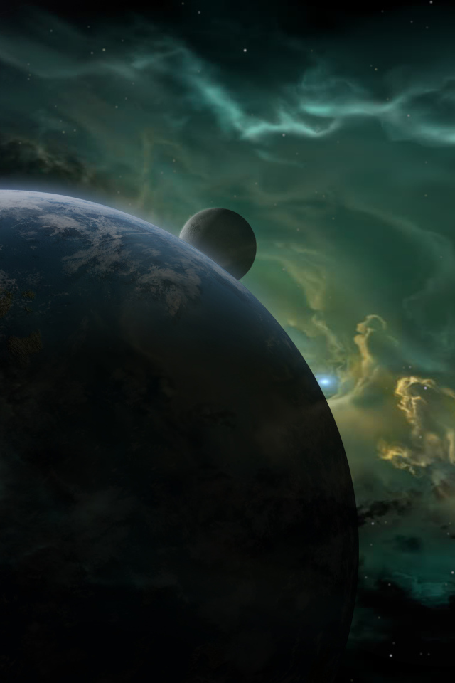 Планета в солнечном свете