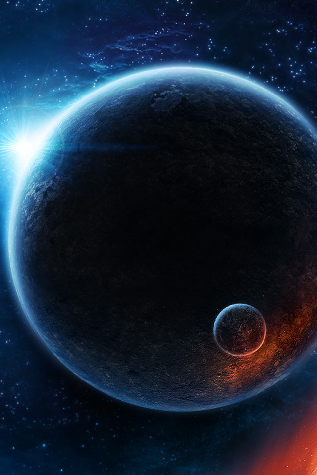 Планета со спутником