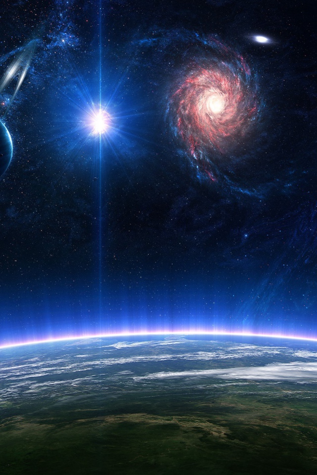 Поверхность планеты с атмосферой