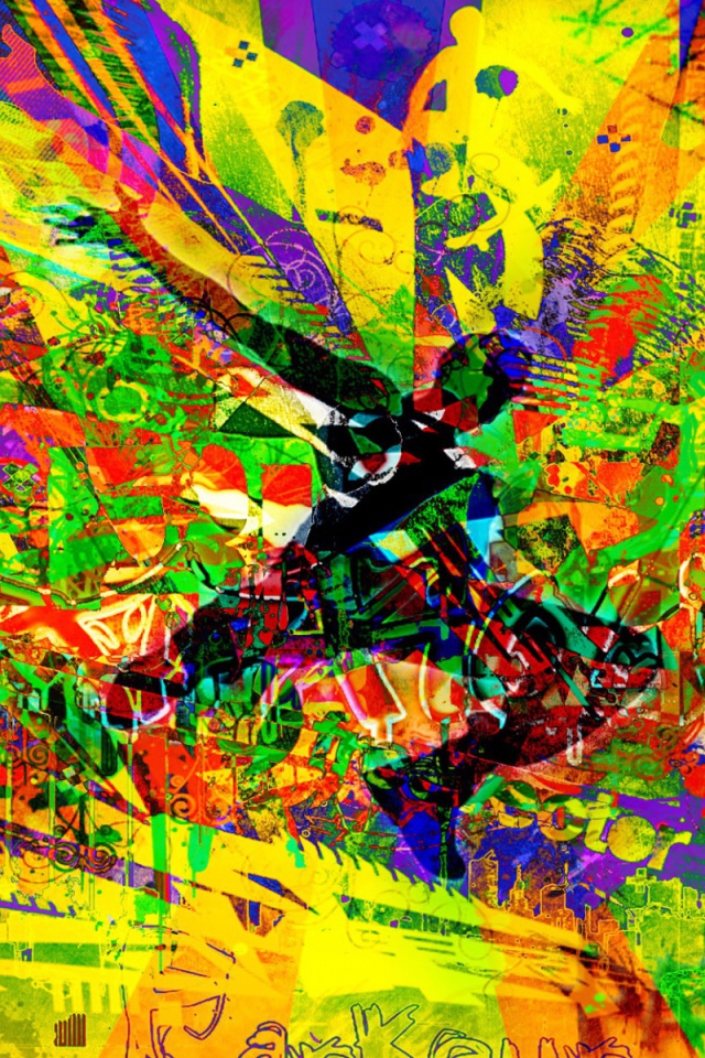 Абстрактный образ паркура