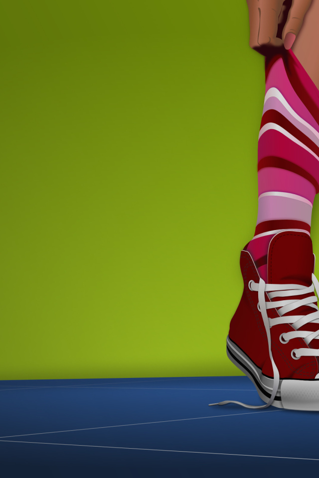 Милые красные кеды