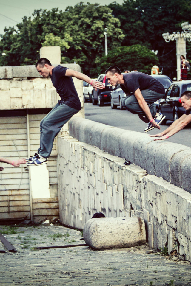 Раскадровка прыжка в паркуре