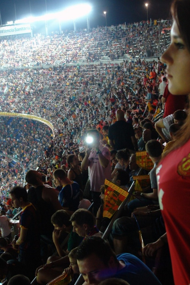 супер заполненный стадион