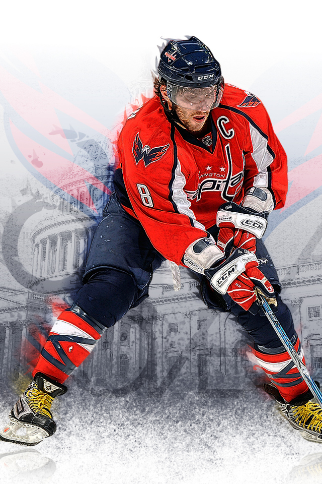 Александр Овечкин на льду