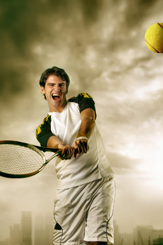 Удар по мячу ракеткой