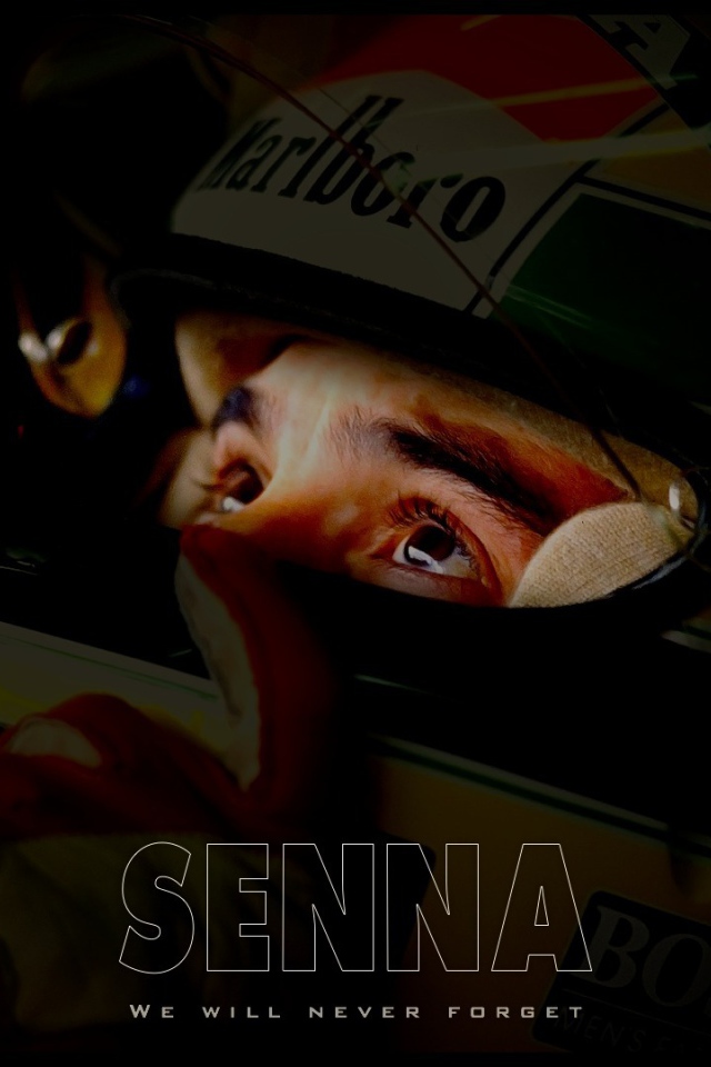 Гонщик Айртон Сенна