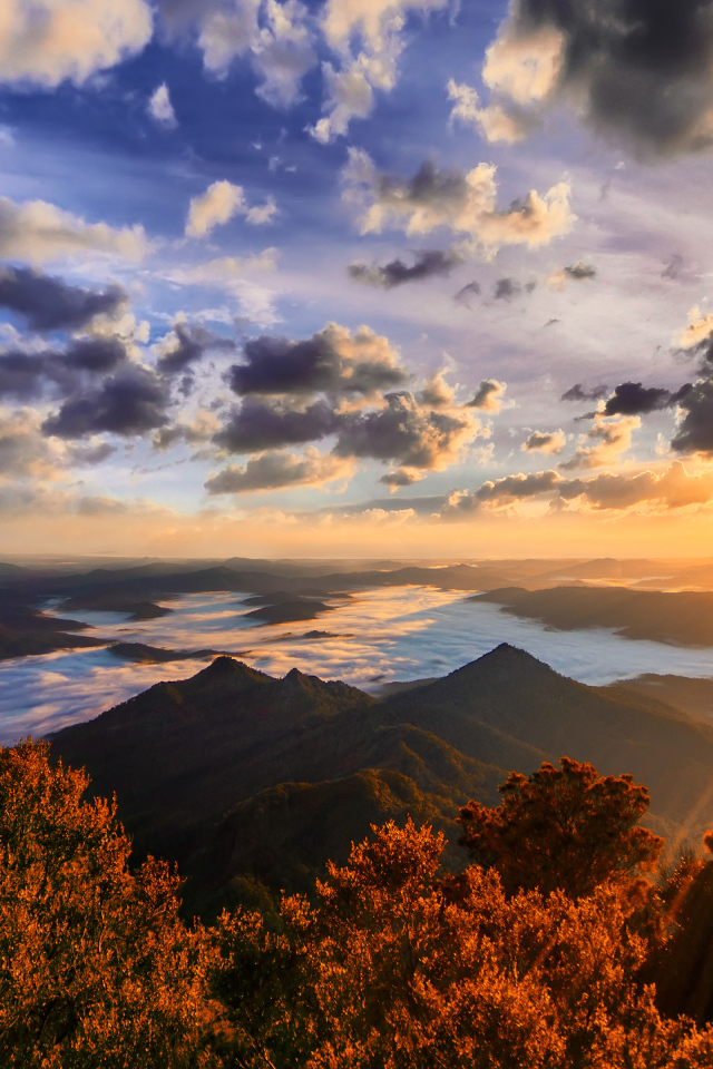 Прекрасный вид в направлении Голд-Кост, Австралия