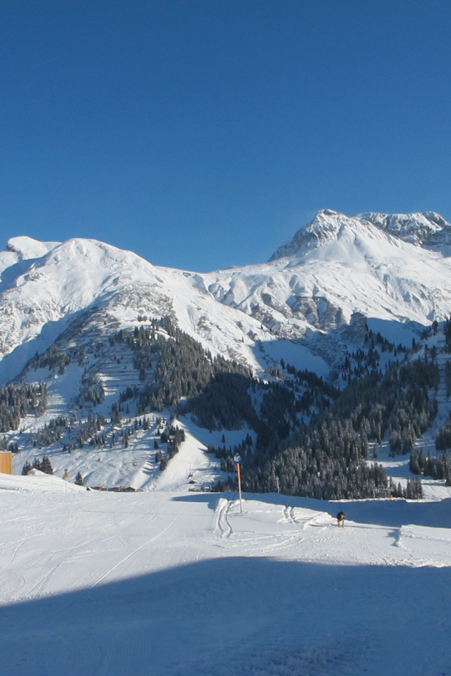 Альпы на горнолыжном курорте Лех, Австрия