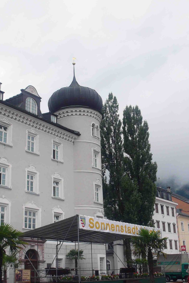 Красивое здание на курорте Лиенц, Австрия