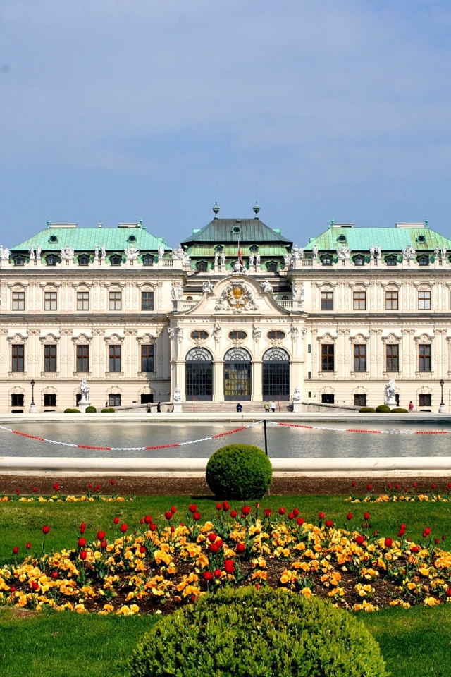 Бельведерский дворец в городе Вена, Австрия