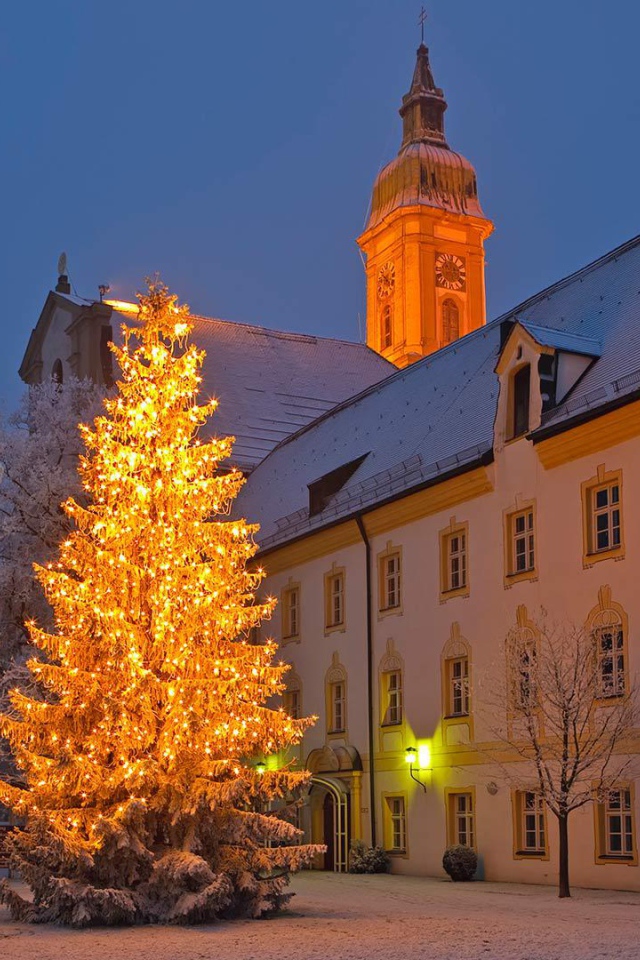 Рождество в городе Нойштифт, Австрия