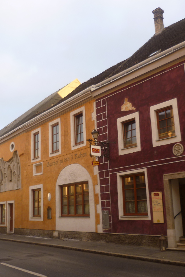 Городская улица в городе Гайнберг, Австрия