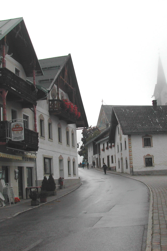 Городская улица на курорте Зеефельд, Австрия