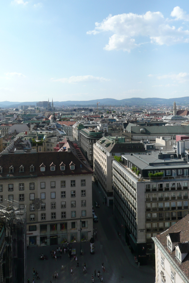 Городские улицы в городе Вена, Австрия