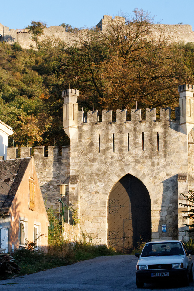 Ворота крепости в городе Гайнберг, Австрия