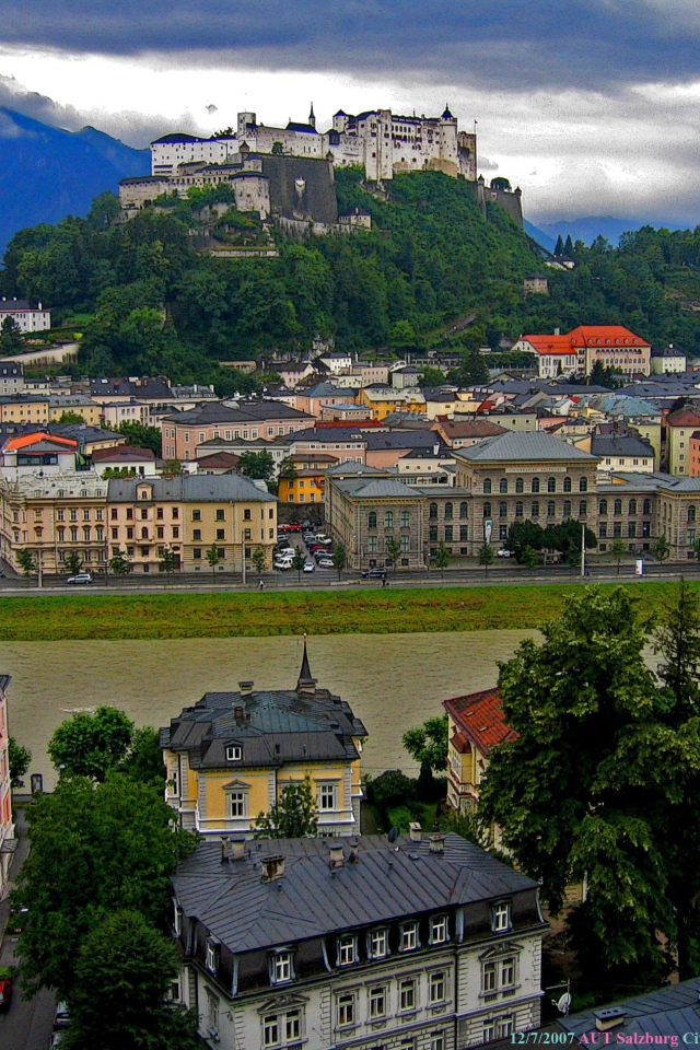 Крепость в городе  Зальцбург, Австрия