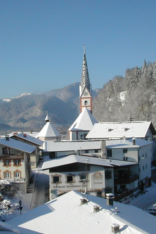 Город на курорте Тельфс-Бюхен, Австрия