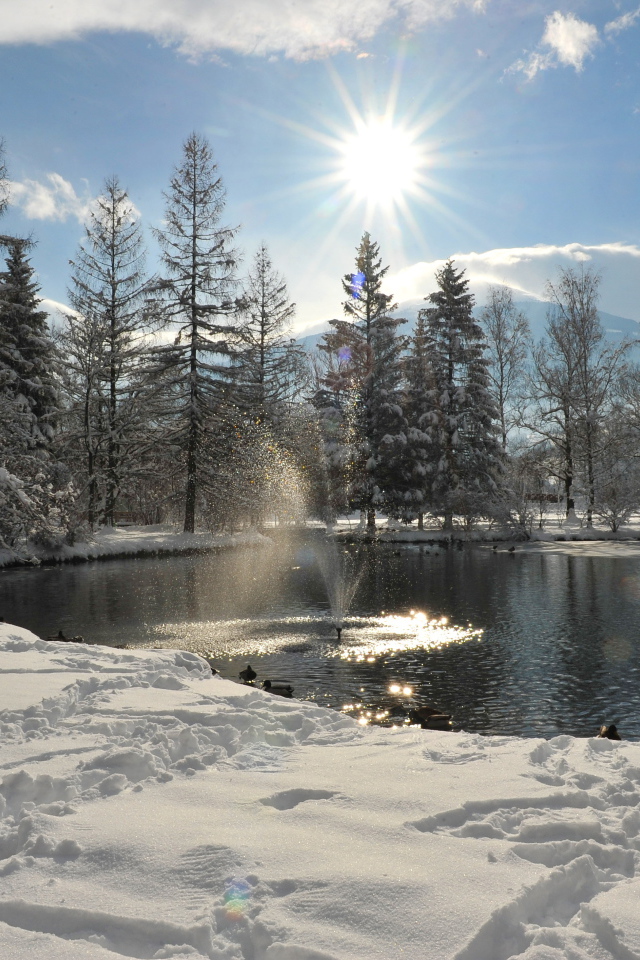 Озеро на курорте Бад Хофгастайн, Австрия